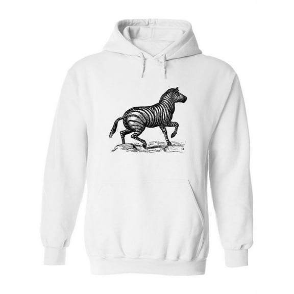 Beautiful Zebra Drawing Hoodie Women -Image by Shutterstock, Female 3X-Large