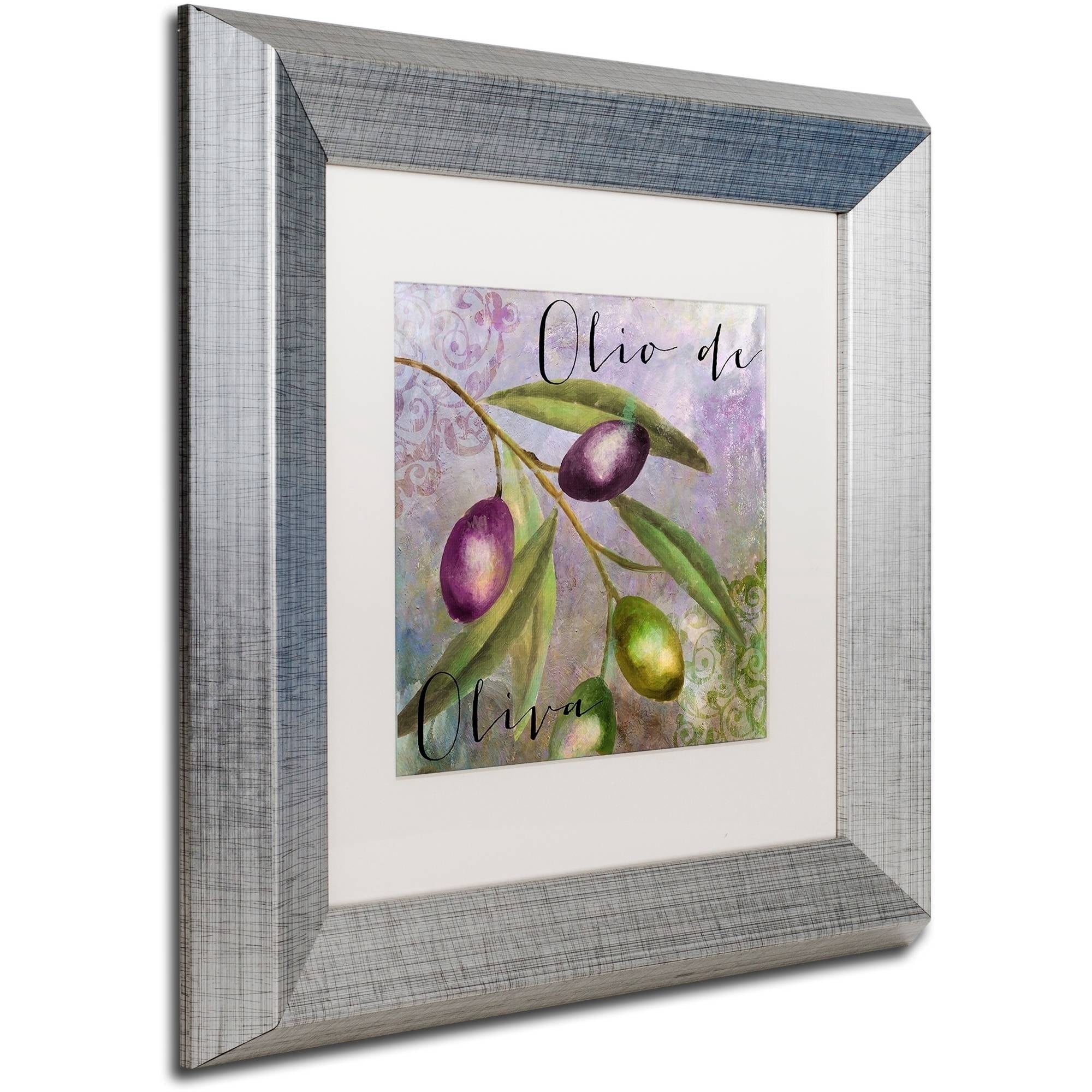 Trademark Fine Art "Olivia I" Canvas Art by Color Bakery White Matte, Silver Frame