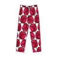 thumbnail image 6 of Uemuo Tulips Flowers Pattern Men's Wide Leg Palazzo Lounge Pants with Pockets Light Weight Loose Comfy Casual Pajama Pants-Medium, 6 of 9