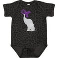 thumbnail image 3 of Inktastic Purple Awareness Ribbon Elephant Boys or Girls Baby Bodysuit, 3 of 5