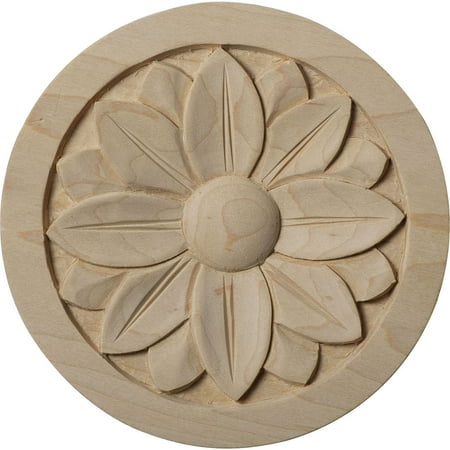 

5 W x 5 H x 3/4 P Bedford Round Rosette Alder