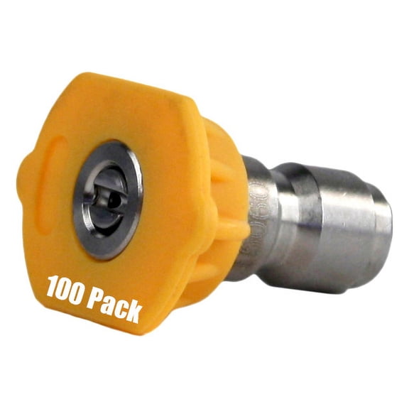 100 Pack Erie Tools Pressure Washer 1/4" Quick Connect 15 Degree 4.5 Nozzles