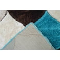 thumbnail image 3 of 4D Shaggy Rug Hand Carved Plush Thick Modern Contemporary Abstract For Living Room Bedroom 6488 (2'6"x3'9",Mocha), 3 of 8