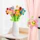 thumbnail image 3 of Zjoey 10 piezas de peluche con flores de sonrisa y tallos flexibles, ramo de peluche de juguete, flor suave de 12,6 pulgadas para Navidad 2025, día de la madre, novia, esposa (estilo lindo), 3 of 4