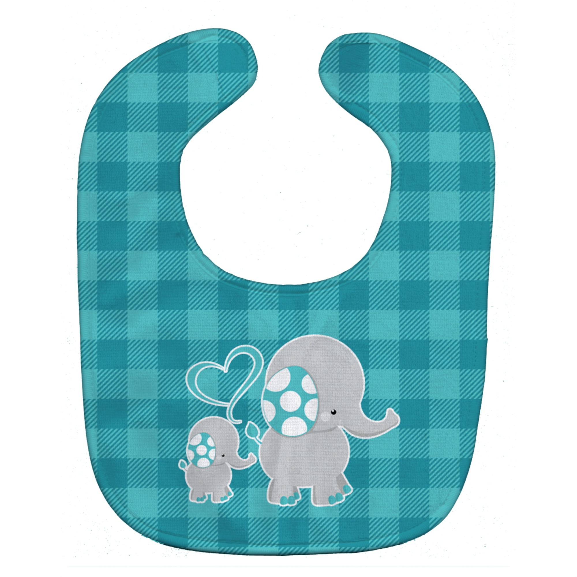 Caroline's Treasures Baby Bib, Mommy and Baby Elephant, Large