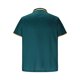thumbnail image 5 of Blusa y camisa de manga corta con cuello alto para hombre, camisa informal de verano de manga corta con cuello alto, abotonada, con bloques de color, tops para hombre, 5 of 6