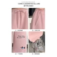 thumbnail image 3 of Kiijoy Girls Athletic Sweatpants Cute Dog Embroidery Baggy Straight Jogger Pants, Sizes 12-13, 3 of 5