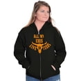 thumbnail image 3 of All Exes Live In Texas Lonestar State Womens Plus Size Graphic Zipper Hoodie Brisco Brands 2X, 3 of 5
