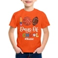 thumbnail image 4 of Ulitacool T Shirt For Boys Trend Short Sleeve Back To School Tops Graphic Print Tee Crew Neck Blouse Summer Clothing 8-9 Years Orange, 4 of 4