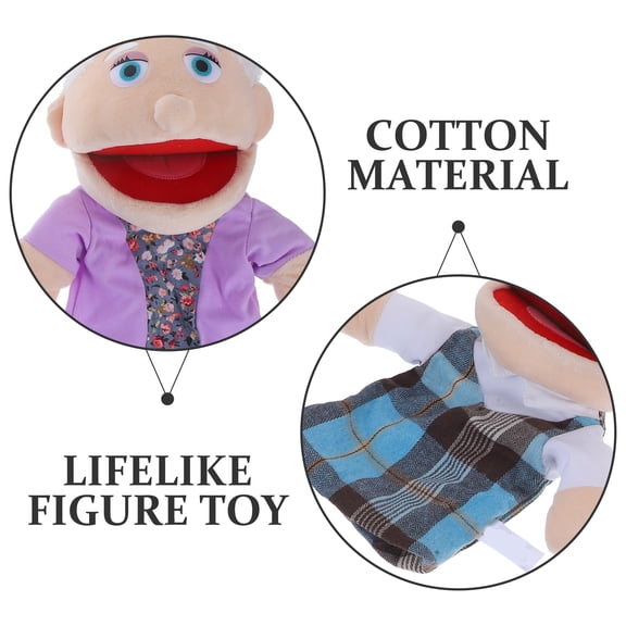 KONTONTY 2Pcs Decorative Hand Puppet with Realistic Design for Adults