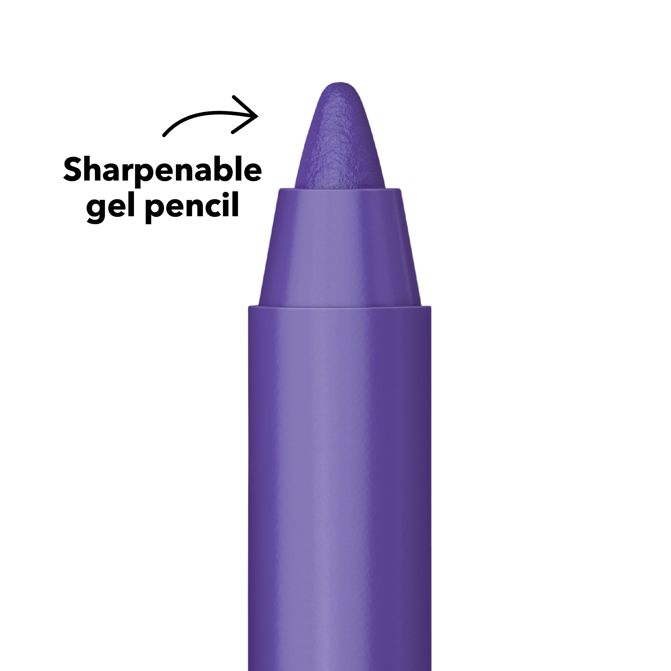 Hard Candy Party Lines Gel Eyeliner, Pencil Liner, 12HR Waterline Safe, Twisted Grape, Matte Purple