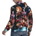 thumbnail image 5 of Demon Slayer Trendy Cartoon Men'S Fleece Hooded Hoodie, hoodies for women men with pockets,Fall Fashion 2025 Pullover Sweaters Winter Clothes, 5 of 9