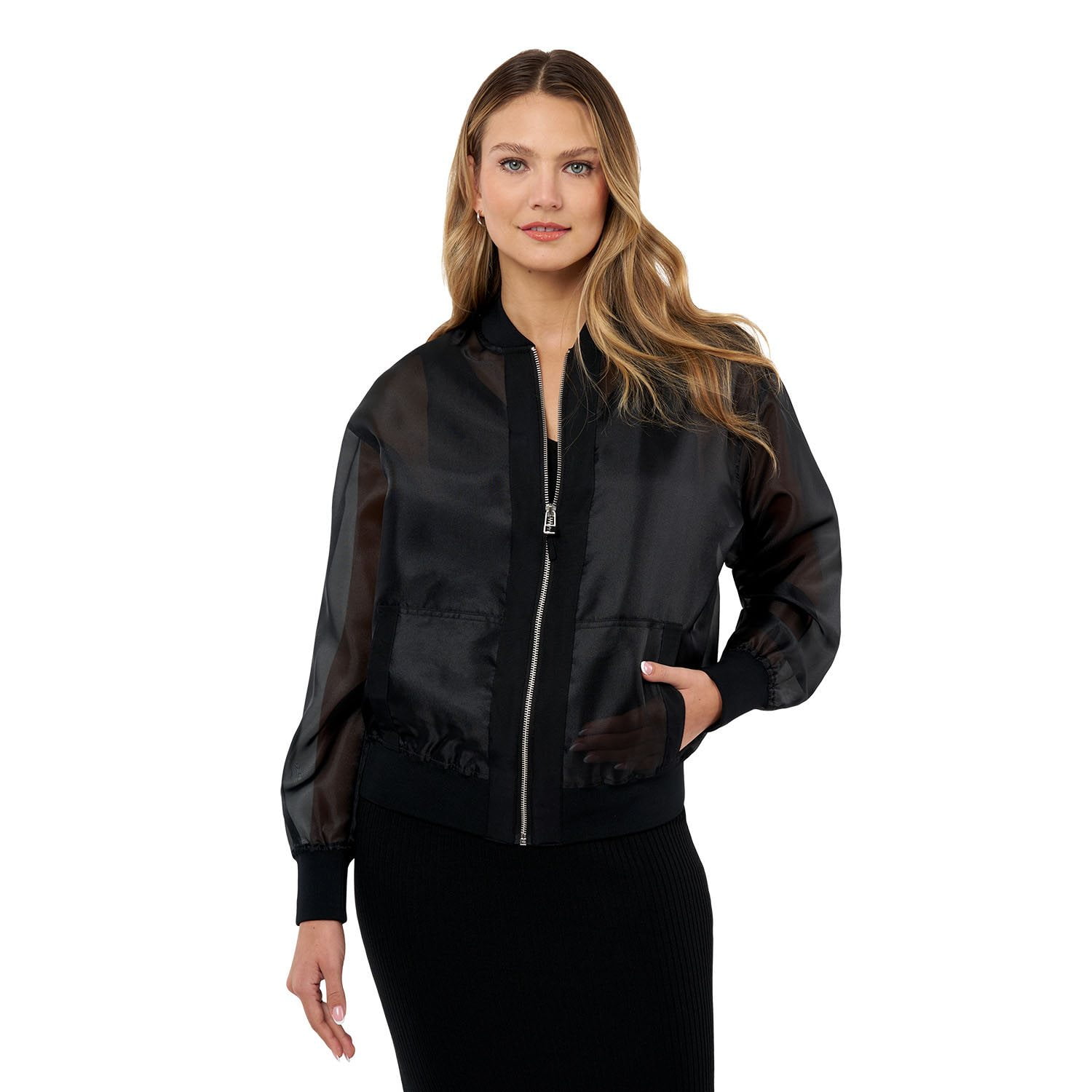 Edited by Remi Bader Women's Sheer Bomber Jacket - Samsclub.com