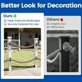 thumbnail image 4 of Hanging Rope Fence Bracket, Sturdy Decorative Rope Supports Holders 5pcs Black  for Hanging Plant, 4 of 7