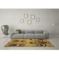 thumbnail image 3 of Ahgly Company Indoor Square Abstract Brown Modern Area Rugs, 6' Square, 3 of 4