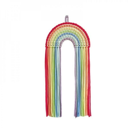 

Christamas Clearance Woven Rainbow Hair Bows Storage Belt Girls Hair Clips Barrette Hairband Hanging Organizer Strip Holder Hair Clips Accessories