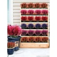 thumbnail image 4 of 8 Bundles Artificial Lavender Fake Flowers, Outdoor UV Resistant Plants Plastic Shrubs Hanging Flowerpot Indoor Outside Decoration(Rose), 4 of 7
