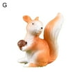 thumbnail image 2 of Biplut Cute Squirrel Animal Figurine Craft DIY Miniature Fairy Garden Bonsai Ornament, 2 of 13