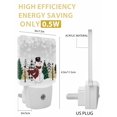thumbnail image 3 of Christmas Night Lights Auto Sensor Buffalo Plaid Xmas Tree Plug-in LED Nightlights Dusk to Dawn for Living Room, Bedroom, Bathroom, Hallway, Stairways Wall Decor, Snowman Snowflake Grey Night Light, 3 of 9