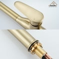 thumbnail image 3 of CASAINC Single Handle Kitchen Faucet with Pull Out Sprayer, Deck Mounted, Brushed Gold, 3 of 4