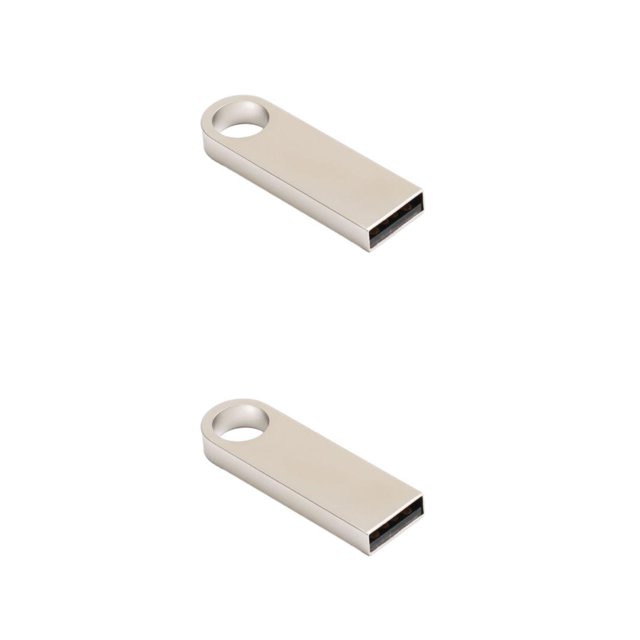 VONKY 32G USB Drive Available In Various Colors And Styles Plug And Play Metal Usb Flash Drive 32G Flash Drive Easy silver 32GB 2Set