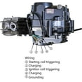 thumbnail image 2 of Lifan 150cc 4 Stroke Oil Cooled Racing Engine Motor Carburetor Wiring Harness Kit for XR50 CRF50 XR CRF 50 70 Dirt Pit Bike Motorcycle (150cc), 2 of 8