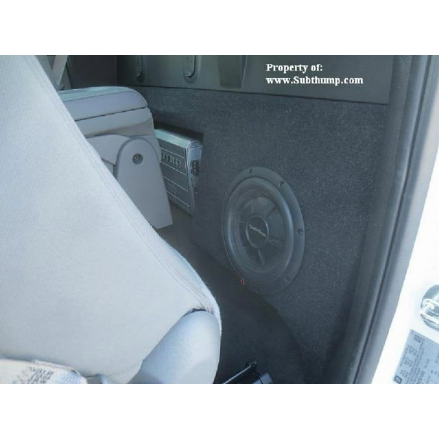 Subthump Dual 10 Sub Box with Amp Space-Fits 2014-2018 Chevy Silverado/GMC Sierra Regular Cab