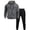 Dark Gray%GC%, variant on Mens Sweatsuit 2 Piece Sets Casual Men's Jogging Tracksuit Set Solid Color Zip Cardigan Hoodie Pants Sweat Suit for Men Cozy Fall Winter Athletic Track Suit Outfits