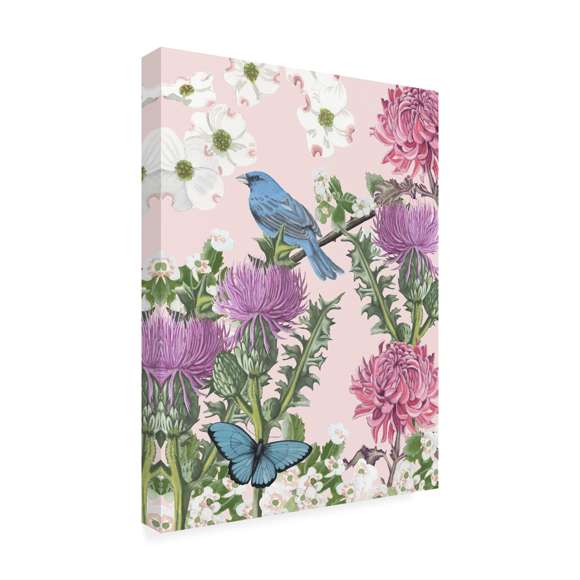 Trademark Fine Art 'Bird Garden Iv' Canvas Art by Naomi Mccavitt