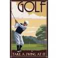 thumbnail image 2 of Art.com Golf - Take a Swing at It Stretched Canvas Print Wall Art by Lantern Press, 12" x 18", 2 of 4