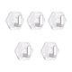 thumbnail image 2 of 5 Pcs Adhesive Hooks Heavy Duty No Drill Wall Hooks Waterproof Bathroom Kitchen Hooks Strong Sticky Hooks for Tile Glass Mirror Door Shower Removable Damage Free Hanging Hooks Storage Organization, 2 of 7