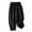 Black, variant on HomeGardon Linen Pants Women Pants for Women,Women's Solid Color Casual Elasticated Frenulum Literary and Revival Flax Harlan Ninth Pants Cotton and Linen Plus Size Pants,M-XXL