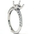 thumbnail image 2 of Pompeii 1/2ct Half Eternity Diamond Ring Setting 14K White Gold (G/H,SI), 2 of 3