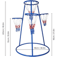 thumbnail image 2 of 4 Hoop Basketball Set,Mini Adjustable Basketball Goal with Pump for  Indoor & Outdoor Play,Fun Basketball Game for Ages 3+ Birthday Gift, 2 of 6