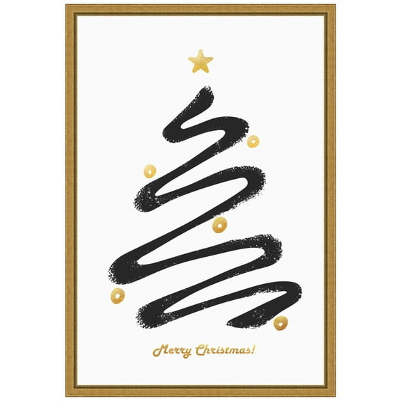 Amanti Art Merry Christmas Framed Canvas Wall Art Print