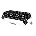 thumbnail image 3 of Sulaicai Halloween Disposable Plastic Tablecloth, 54" x 108" Pumpkin Ghost Skull Pattern Rectangular Table Cover, Waterproof Table Cloth for Holiday Party Decorations, 3 of 5