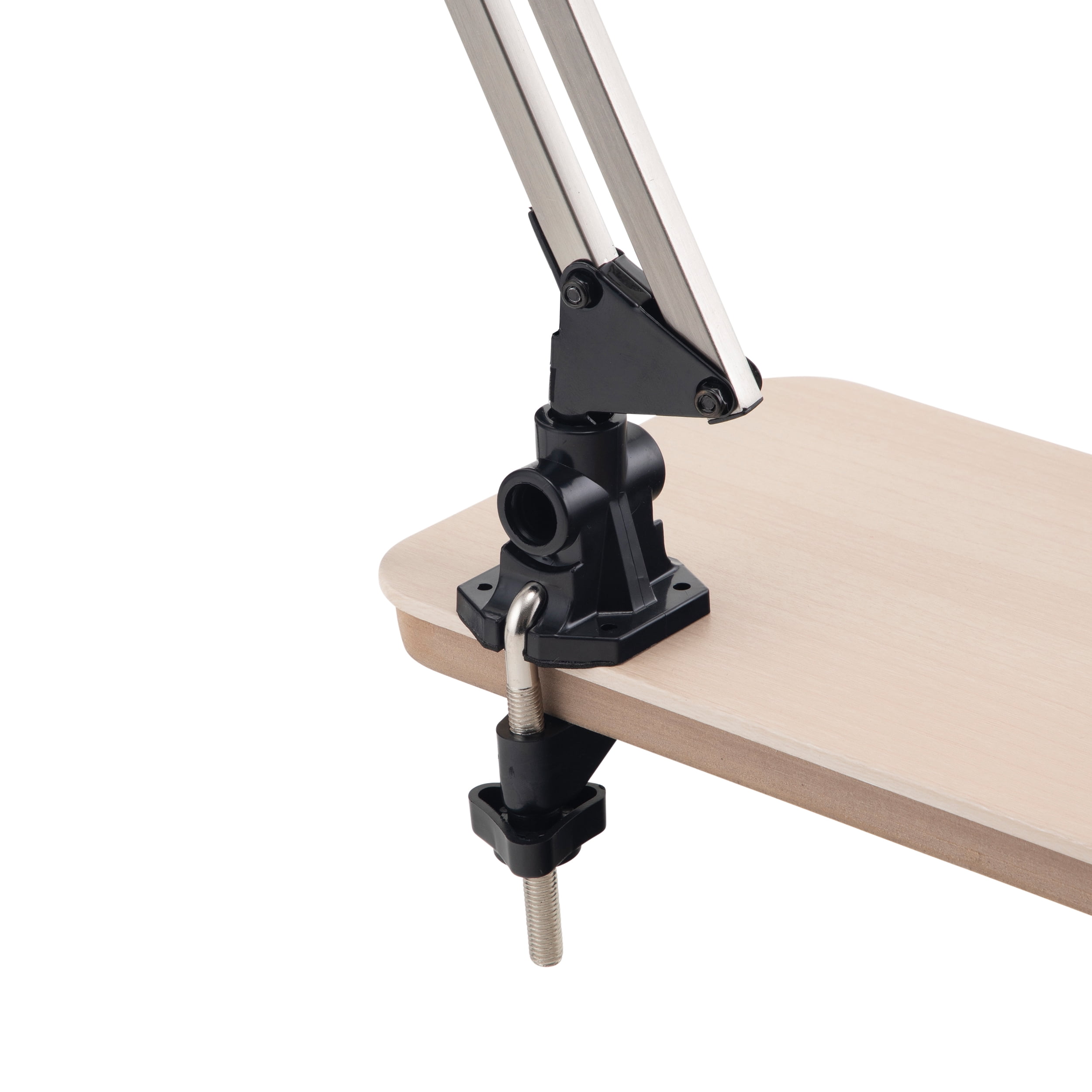 V-Light 34 inch Brushed Nickel LED Swing Arm Desk Lamp with Clamp