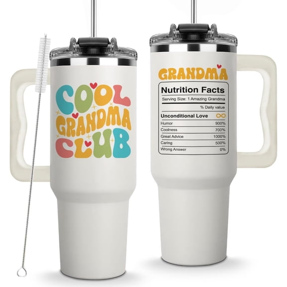 40Oz Cool Grandmother Tumbler Grandma Coffee Mugs, Gifts for Grandmas