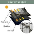 thumbnail image 3 of Black Gray Marble Blackout Curtains for Bedroom Abstract Golden Texture Window Curtain Modern Luxury Ink Art Window Drapes for Living Room Decor Darkening Curtains 42"W x 108"L (Pack of 2), 3 of 6