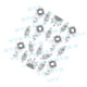 thumbnail image 2 of Soidarity Nail Art Flower Nail Stickers Decoración 3D DIY Mujeres Niñas Retro Moon Pendant Nail Decal Arte de uñas No.03 Soidarity MJ1201-03, 2 of 6