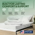 thumbnail image 2 of Continental Sleep, Unassembled Queen Box Spring for Queen Bed, 2.5-Inch Wood Box Spring Only, Quiet Noise, Free Replacement Mattress Foundation, Packed Flat, Easy Assembly, White, 2 of 7