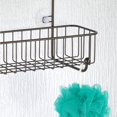 thumbnail image 3 of mDesign Wide Metal Over Door Hanging Shower Caddy, 2 Hooks and Baskets - Bronze, 3 of 7