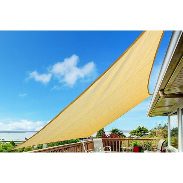 Sunshine Cooler 10' x 13' Sun Shade Sail Rectangle for Patio Yard Deck