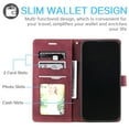 thumbnail image 2 of Allytech Slim Wallet Case for iPhone 15 Pro, [3 Card Slots] [Cash Pocket] Premium PU Leather Kickstand Magnetic Clasp Shockproof Full Body Protective RFID Blocking Flip Case - Red, 2 of 8