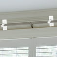 thumbnail image 5 of Homoyoyo Curtain Rod Bracket Self Adhesive Curtain Pole Holder Transparent ABS Firm Grip for Renters 4Pcs, 5 of 5