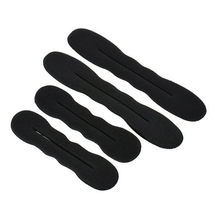 4pcs/set Girls Women Hair Twister Styling Bun Making Tool for Sponge Roller Hairdos Hair Clip 2 Big & 2