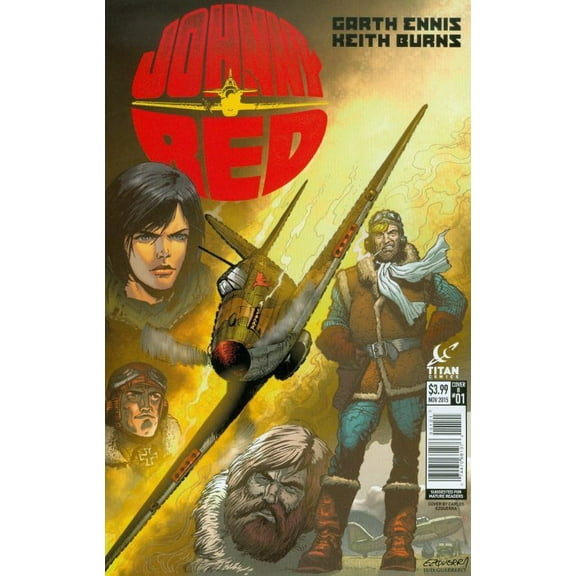 Johnny Red (2nd Series) #1B VF ; Titan Comic Book