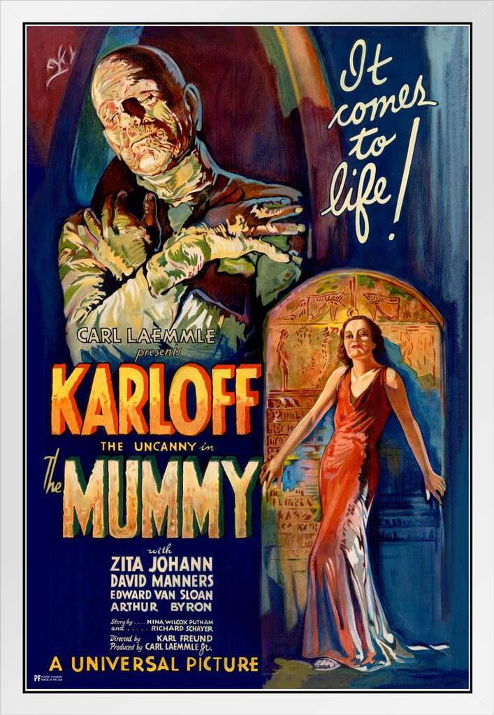 The Mummy 1932 Boris Karloff Retro Vintage Horror Movie Poster Horror Movie Merchandise Horror