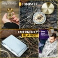 thumbnail image 3 of TRSCIND 14-in-1 Survival Kit for Men - Gifts for Dad, Husband, Boyfriend - Fishing, Hunting, Camping Gear & Cool Gadgets (Father's Day, Birthday, Anniversary)​, 3 of 7