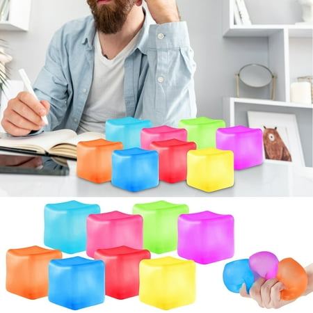 Stress Relief Toy Fidget Toy Slow Motion Stress Relief for Anxiety and Focus Durable High-Quality Material Multiple Colors and Versatile Design for Adults and Kids